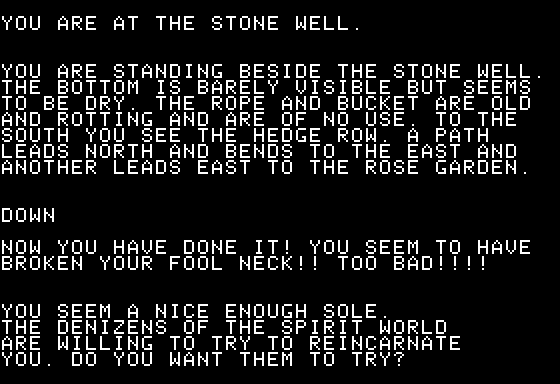 Adventure At Windmere Estate Screenshot 6 (Apple II)