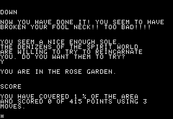 Adventure At Windmere Estate Screenshot 7 (Apple II)