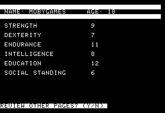 Space Screenshot 6 (Apple II)