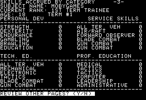 Space Screenshot 8 (Apple II)