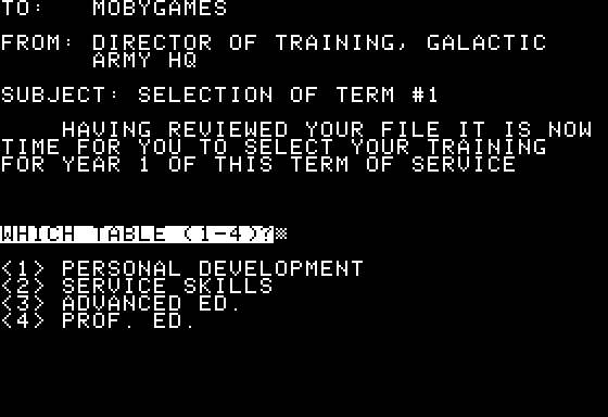 Space Screenshot 9 (Apple II)