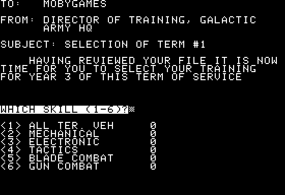 Space Screenshot 14 (Apple II)