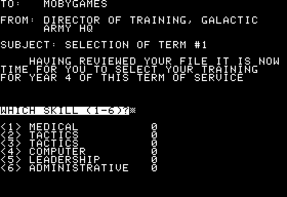 Space Screenshot 15 (Apple II)