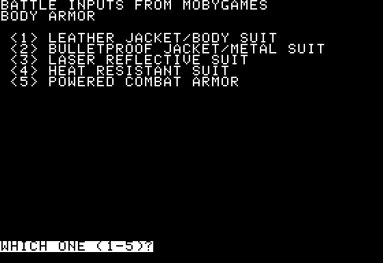 Space Screenshot 22 (Apple II)