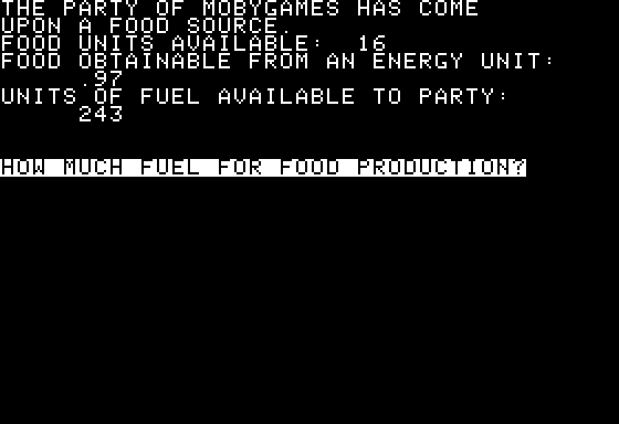 Space Screenshot 31 (Apple II)