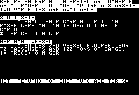 Space Screenshot 34 (Apple II)