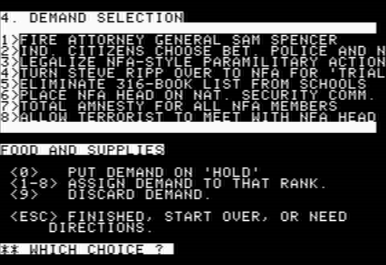 Terrorist Screenshot 8 (Apple II)