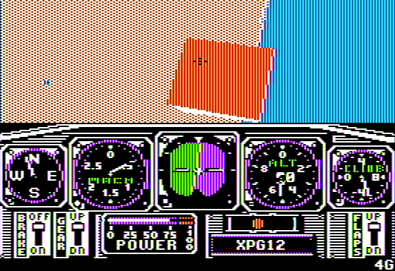 Chuck Yeager's Advanced Flight Trainer Screenshot 5 (Apple II)