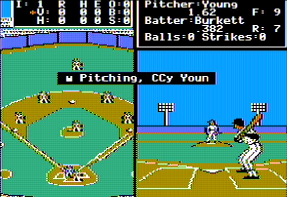 Earl Weaver Baseball Screenshot 5 (Apple II)