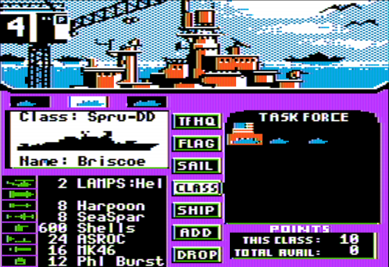 Strike Fleet Screenshot 5 (Apple II)