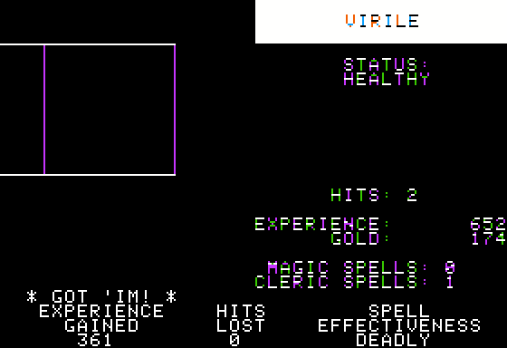 The Standing Stones Screenshot 13 (Apple II)