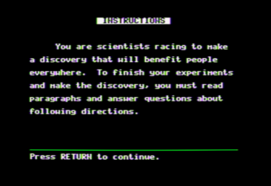 Eureka: Following Directions Level B Screenshot 5 (Apple II)