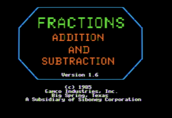 Fractions: Addition And Subtraction Screenshot