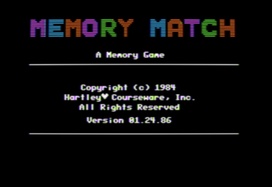 Memory Match Screenshot