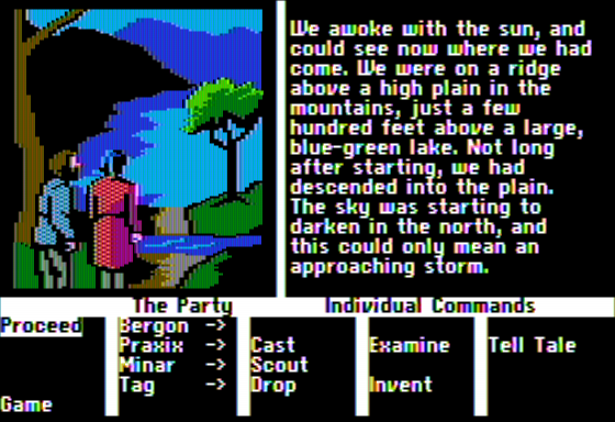 Journey: The Quest Begins Screenshot 9 (Apple II/IIe/IIc)