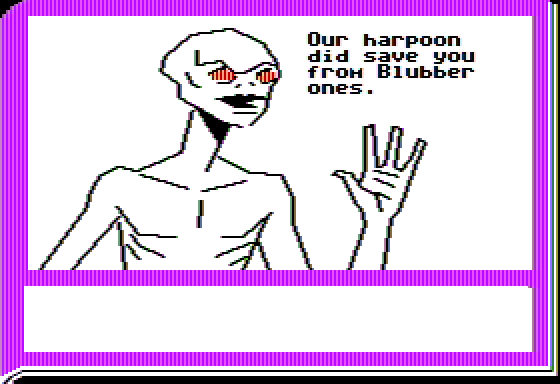 Lane Mastodon Vs. The Blubbermen Screenshot 35 (Apple II)