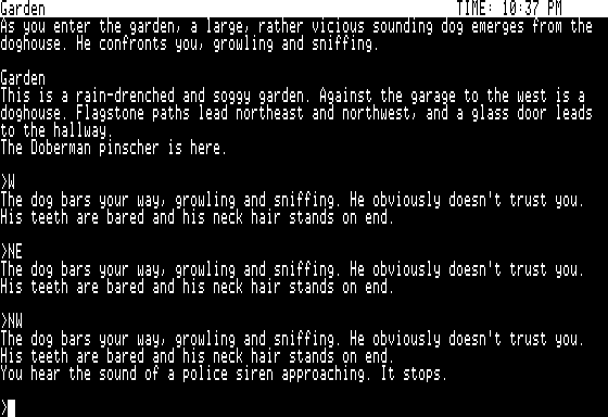 Suspect Screenshot 6 (Apple II)