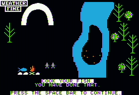 Raft Away River Screenshot 5 (Apple II)