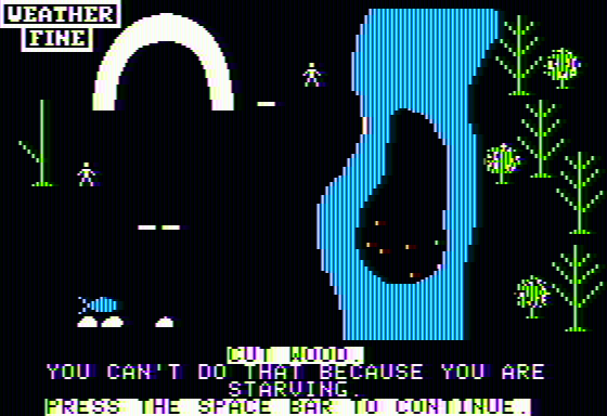 Raft Away River Screenshot 6 (Apple II)