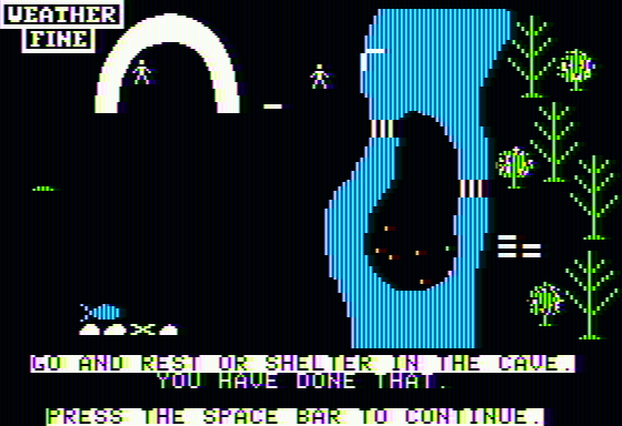 Raft Away River Screenshot 11 (Apple II)