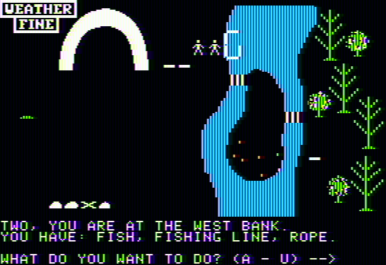 Raft Away River Screenshot 12 (Apple II)