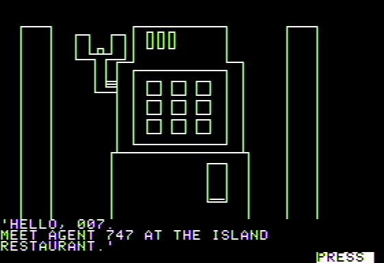 Secret Agent: Mission One Screenshot 13 (Apple II)