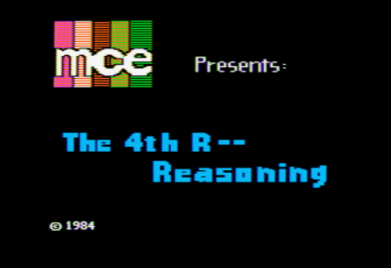 The Fourth R: Reasoning Screenshot