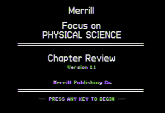 Focus On Physical Science Screenshot