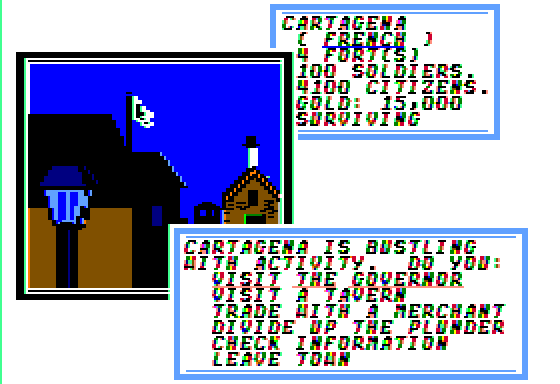 Sid Meier's Pirates! Screenshot 18 (Apple II)