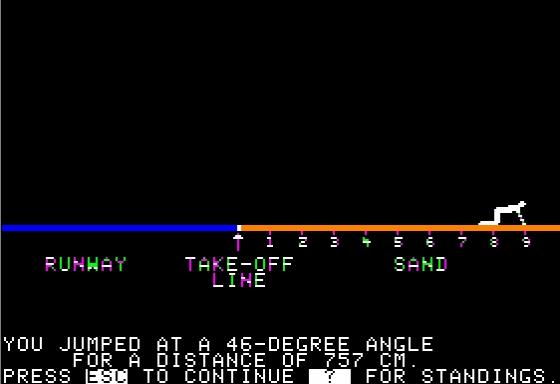 Olympic Decathlon Screenshot 9 (Apple II)