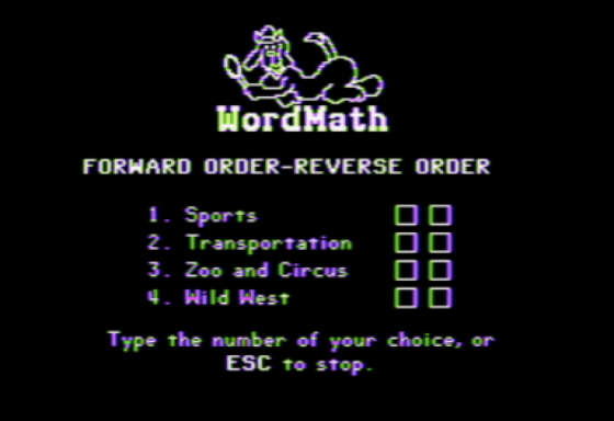 WordMath: Forward Order, Reverse Order Screenshot