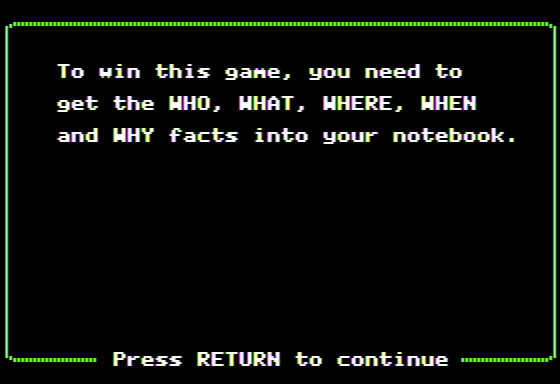 Extra Extra Screenshot 6 (Apple II)