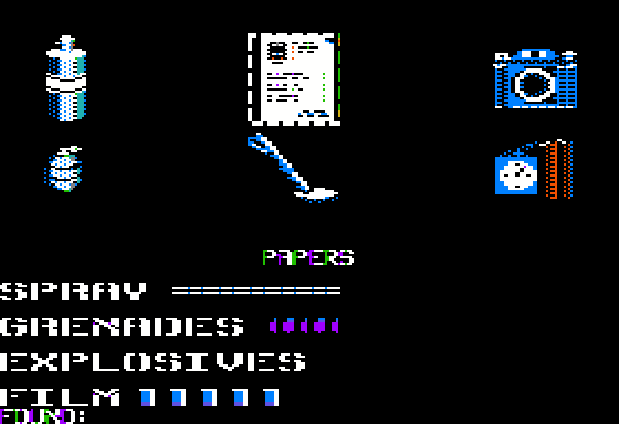 Infiltrator Screenshot 12 (Apple II)