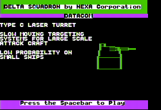 Delta Squadron Screenshot 7 (Apple II)