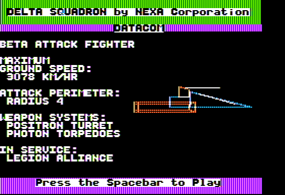 Delta Squadron Screenshot 8 (Apple II)