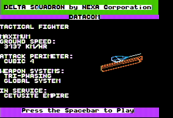 Delta Squadron Screenshot 9 (Apple II)