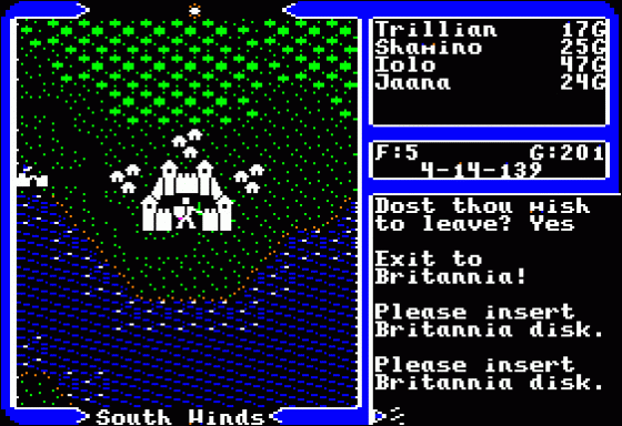 Ultima V: Warriors Of Destiny Screenshot 11 (Apple II)