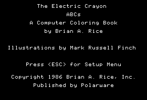 The Electric Crayon: ABCs Screenshot