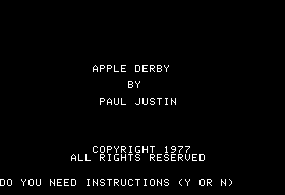 Apple Derby