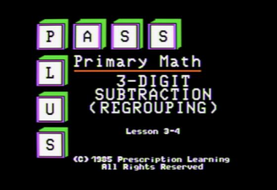 Subtraction: 3-Digit Subtraction with Regrouping Screenshot