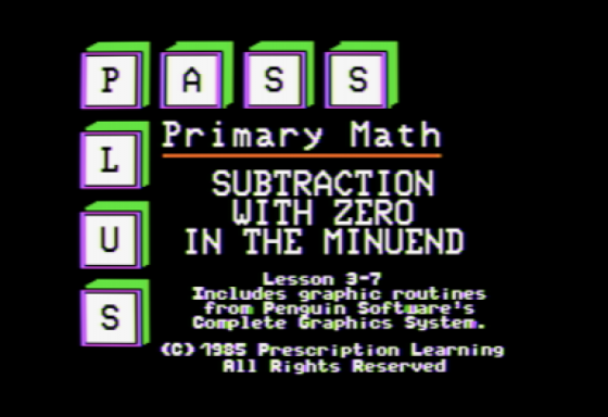 Subtraction with Zero in the Minuend Screenshot