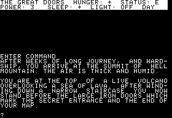 Might & Magic: The Lava Pits of Aznar Screenshot 5 (Apple II)