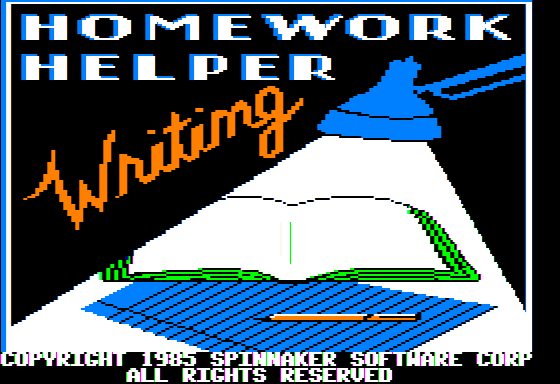 Homework Helper Writing Screenshot