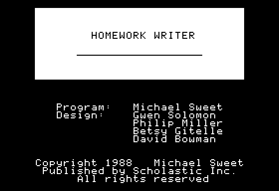 Homework Writer Screenshot