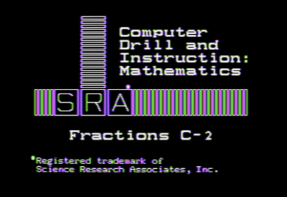 Computer Drill and Instruction: Fractions C-2 Screenshot