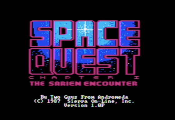 Space Quest: The Sarien Encounter Screenshot