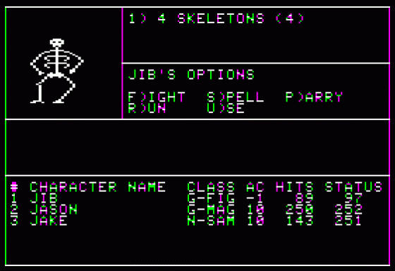 Wizardry: Proving Grounds Of The Mad Overlord Screenshot 6 (Apple II)