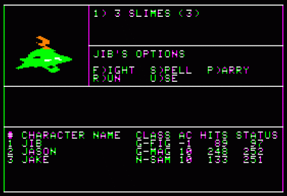 Wizardry: Proving Grounds Of The Mad Overlord Screenshot 7 (Apple II)