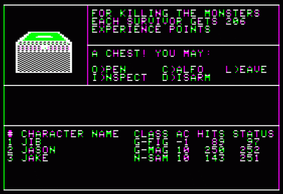 Wizardry: Proving Grounds Of The Mad Overlord Screenshot 8 (Apple II)