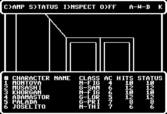 Wizardry III: The Legacy Of Llylgamyn Screenshot 5 (Apple II)